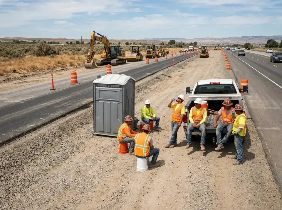 highway-road-construction-crew-007 — frequently asked questions, Porta Potty and Restroom Rentals in Orofino, ID